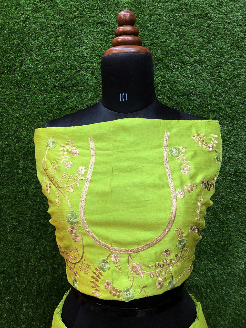 Green Thai Silk Embroidered Work Mahendi Collection Lehenga Choli